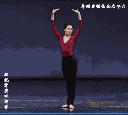 山膀变按掌单山膀基本手位身法是中国古典舞教学体系中的基础训练部分