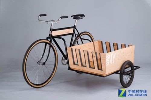 【高清图】 国外惊现牛人!普通自行车改装成三轮挎斗图2