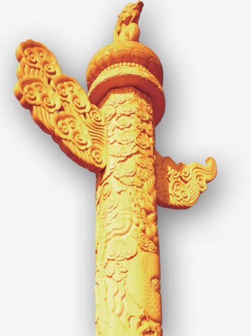 祥云和龙柱简笔画