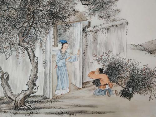 侯玉兰工笔二十四孝作品