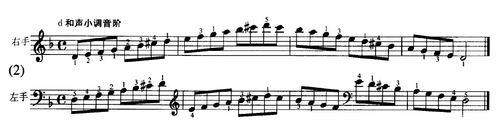 d小调音阶及指法