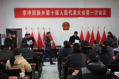 会议以无记名投票方式,选举徐云龙为李冲回族