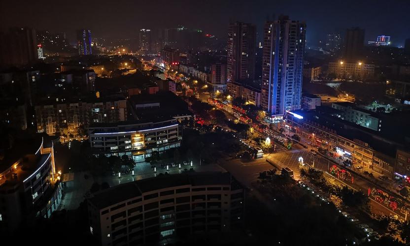 乐至夜景喜气洋,邀您共赏帅乡新貌