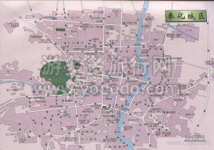 奉化城区地图高清大地图