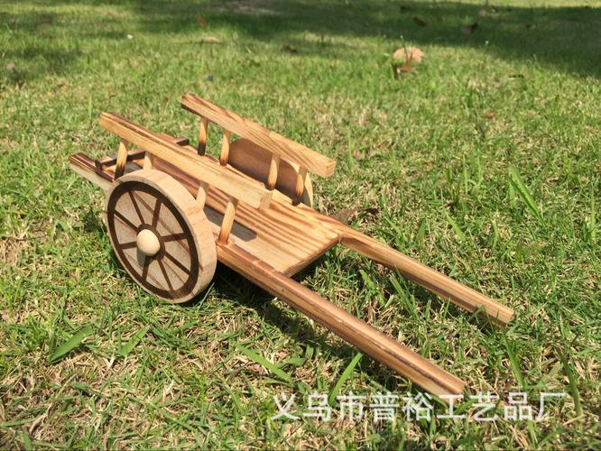 木质模型工艺品批发 木头平板车木质汽车模型玩具道具