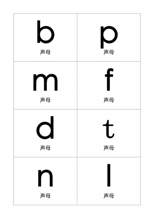拼音卡片中字打印版.pdf
