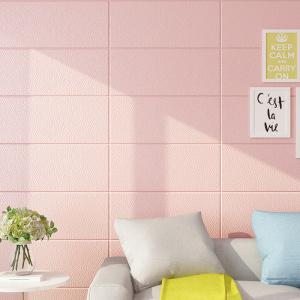 墙纸自粘防水防潮壁纸卧室温馨贴纸背景墙自贴3d立体泡沫墙贴软包