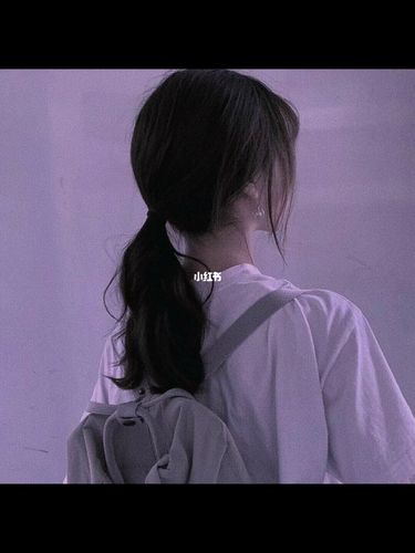 高冷唯美侧脸背影女头