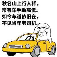 秋名山飙车表情包_微信头像图片大全