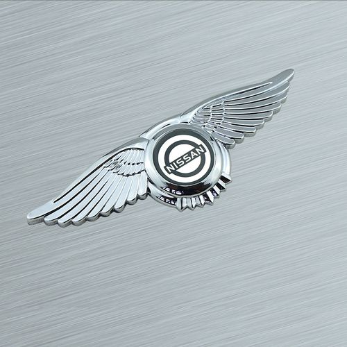 欢旅 日产车头标 卧标 改装贴标 飞鹰标 个性贴标 车标志 包邮