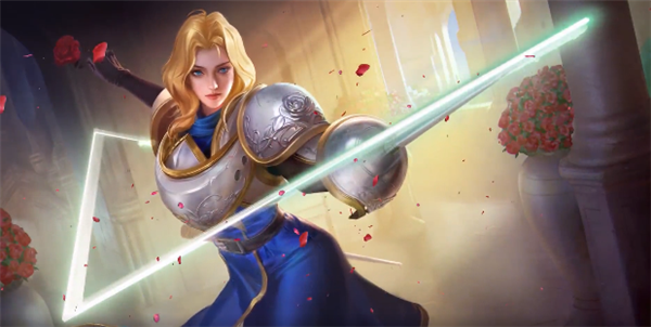 王者荣耀snk英雄夏洛特今日上线手持剑与玫瑰连招华丽