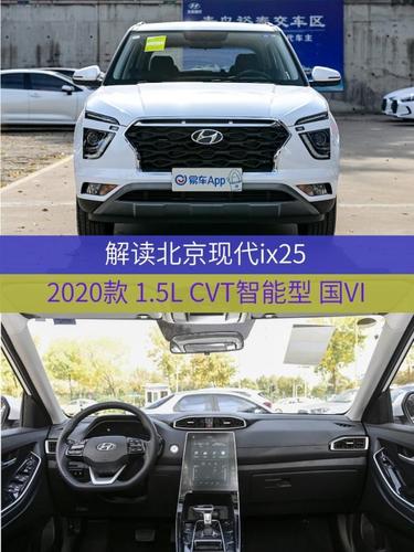 车型:北京现代ix25 2020款 1.5l cvt智能型 国vi指导价:11.