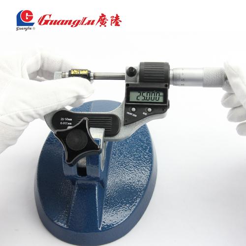 千分尺广陆基座外径固定底座机械支架数显千分千分尺