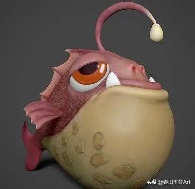 适用于二年级以上少儿美术课程会发光的灯笼鱼