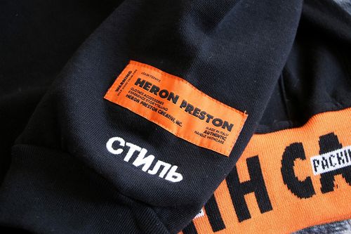 价格250 8【顶级复刻】heron preston 仙鹤连帽卫衣ins热款詹姆斯哈登