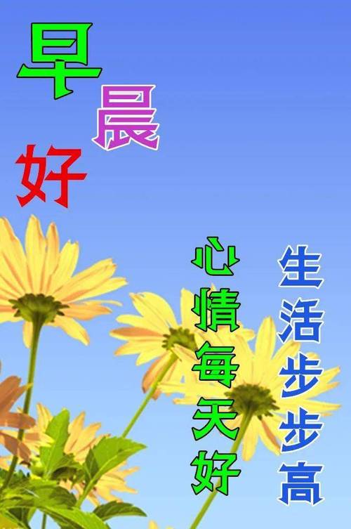 最漂亮早上好动态表情图片大全早晨好动图美图大全