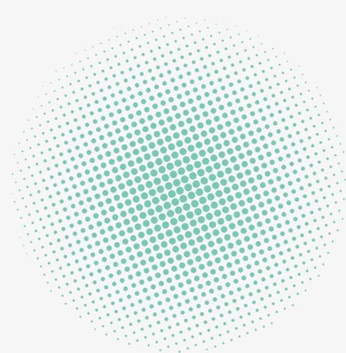 绿色简约圆圈斑点效果元素