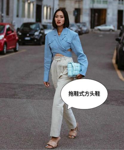 今年大火的"方头鞋",怎么搭配才能从春美到夏?