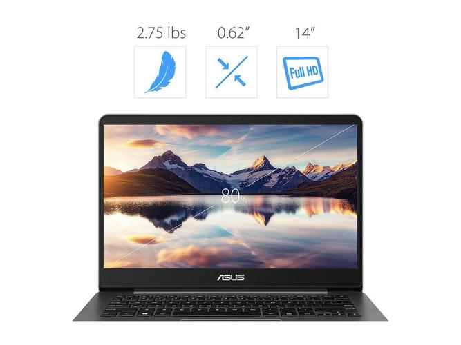 asus zenbook 14" ux430ua-dh74 14 inch fhd i7-8550u, 16gb ddr3