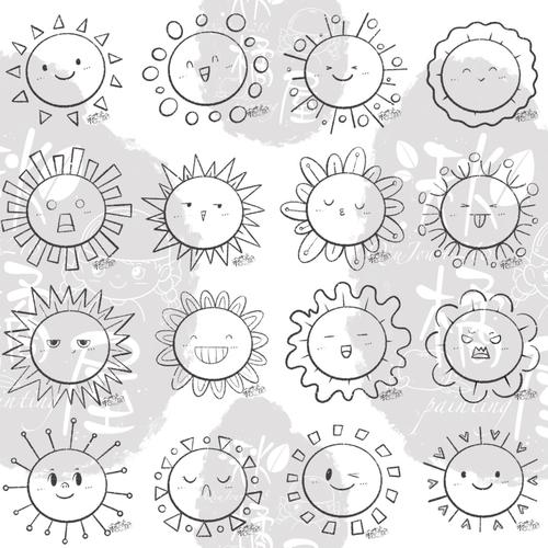 简笔画(太阳)