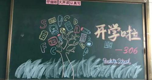 黑板报是新学期,新起点?是一句简单的开学快乐!还是一句欢迎回家?