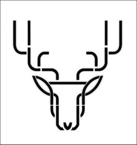 自粘墙贴创意3d卡通可移除墙贴客厅电视墙个性简约立体鹿头装饰贴