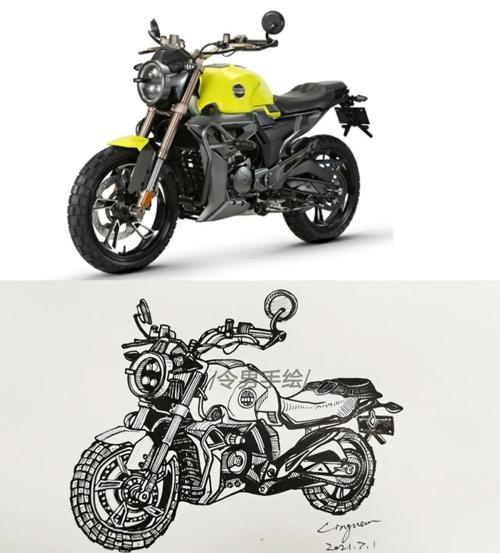 摩托车/写生/线描速写/黑白装饰画_速写_摩托车_装饰画_写生_线描