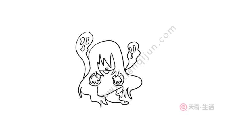 鬼怪幽灵简笔画
