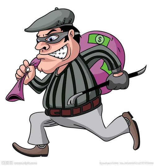 盗贼小偷坏蛋设计图__卡通设计_广告设计_设计图库_昵