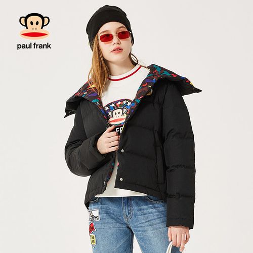 paul frank羽绒服,大嘴猴羽绒服 paulfrank大嘴猴羽绒服女2020新款韩版时尚加厚外套女