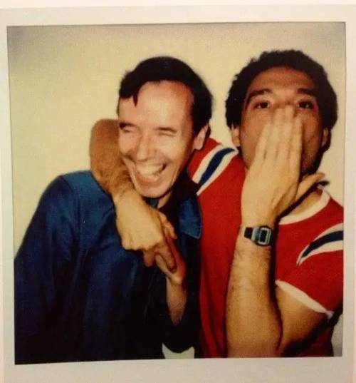 年轻时的 antonio lopez 和 bill cunningham