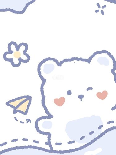 可爱小清新小熊壁纸 cr:honey果酱_果酱_壁纸_小清新