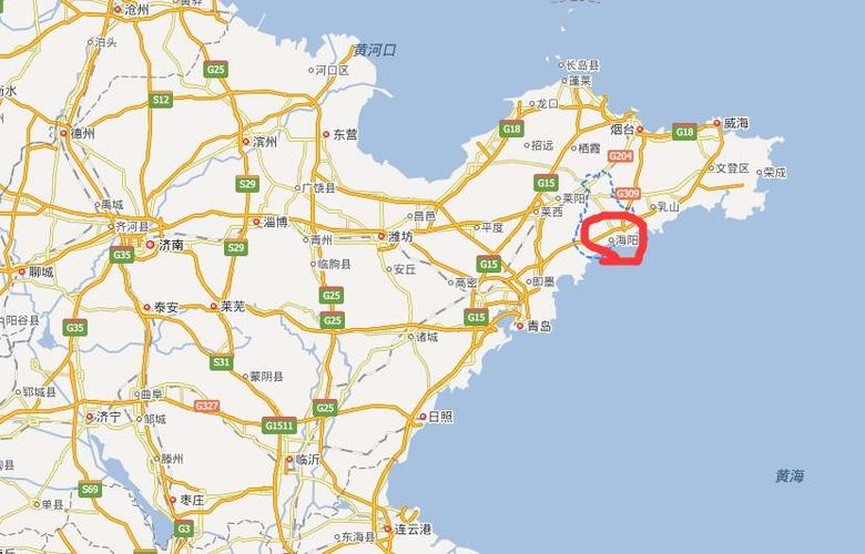 山东海阳市地理位置在中国的什么地方
