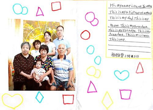 三年(3)班,三年(4)班介绍全家福的手抄报作品集