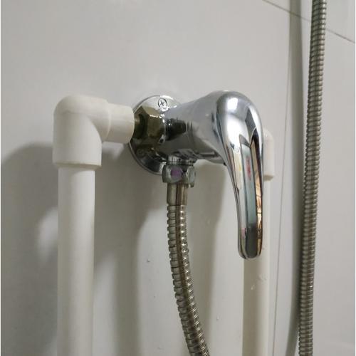 电热水器贴墙明装花洒淋浴冷热开关带上上水太阳能