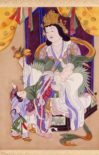 赵庆生·明代皇家水陆画艺术——画卷(六十一)鬼子母罗刹诸神众