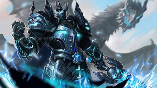 亚瑟皮肤-死亡骑士 王者荣耀插画 王者荣耀海报 电竞