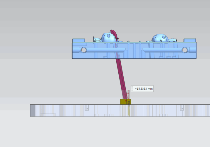 简单一个图,就知道了模具斜顶的运动