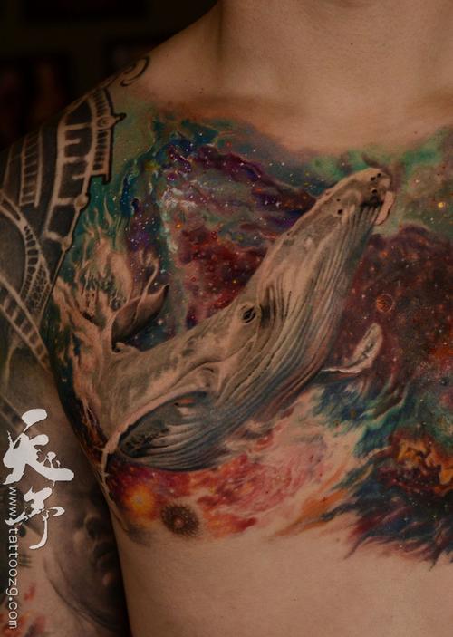 西安天予刺青写实作品星河