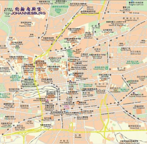 约翰内斯堡高清版大地图