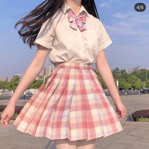 小椿jk粉色萌系甜酷少女jks格裙学院制服jk