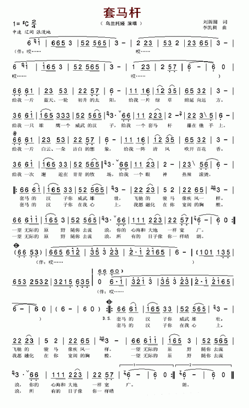 套马杆笛子独奏