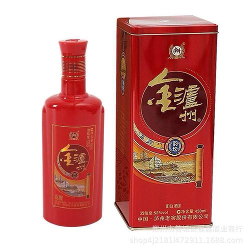 白酒批发 泸州金泸州韵坛铁盒喜庆红瓶52度浓香型婚宴