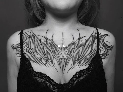 暗黑花胸 | 大连纹身 | 黑白纹身 |_纹身_刺青_纹身也