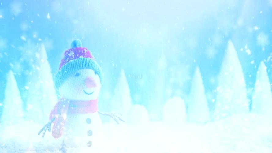 卡通少儿雪宝宝歌曲配乐成品
