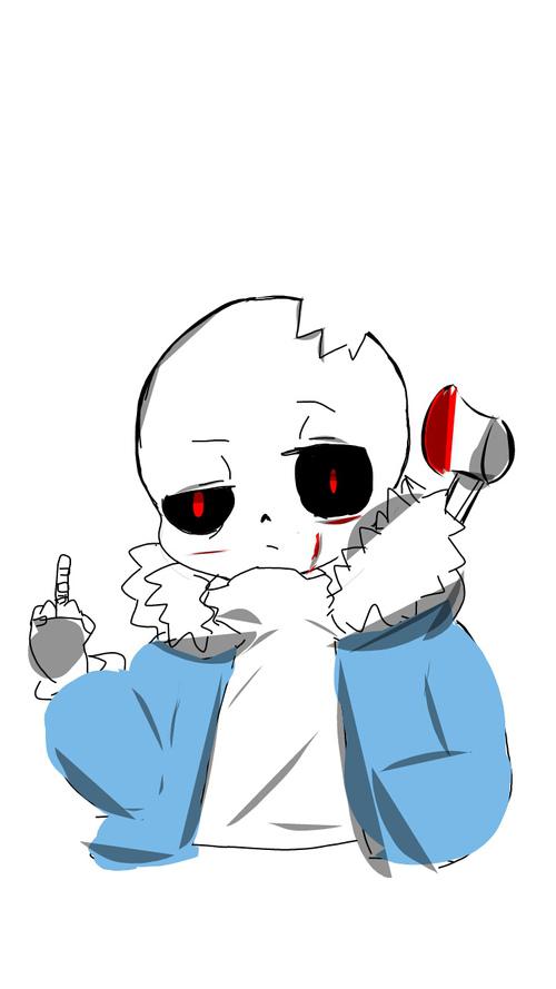 画了个horror,有点q呢 他为什么竖中指呢?你们自行想象吧!嘿嘿嘿嘿