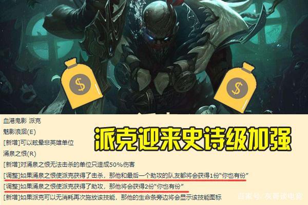 lol派克史诗加强引玩家不满,一个大招斩出上千经济,德莱文哭了