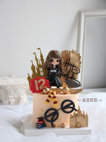 赫敏 哈利波特生日蛋糕_生日蛋糕_哈利波特_美食_美食