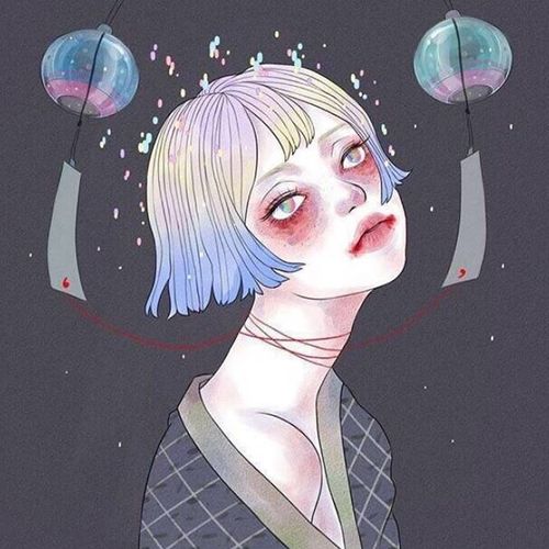颓废买醉_动漫女生头像图片_扣扣居