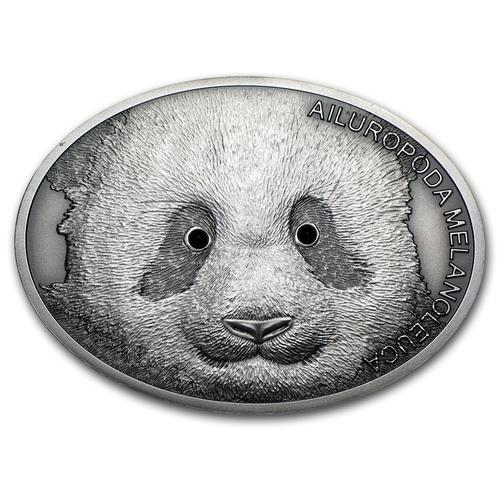 斐济2013 迷人野生动物系列-椭圆形熊猫精铸银币1盎司_31723